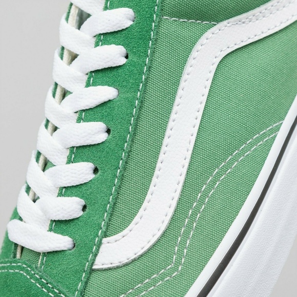 Vans OLD SKOOL Skate Shoes WOMENS Deep Grass Green - Picture 8 of 8